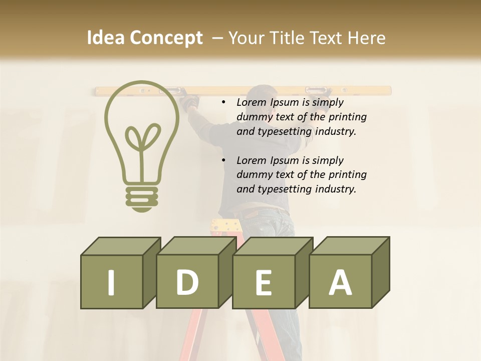 Tool Trade Straight PowerPoint Template