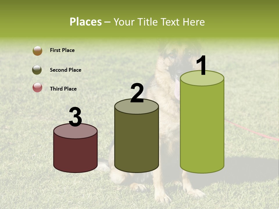 Vibrant Portrait Green PowerPoint Template