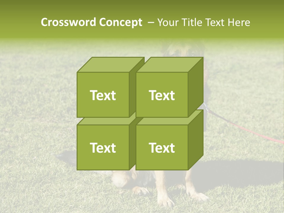 Vibrant Portrait Green PowerPoint Template