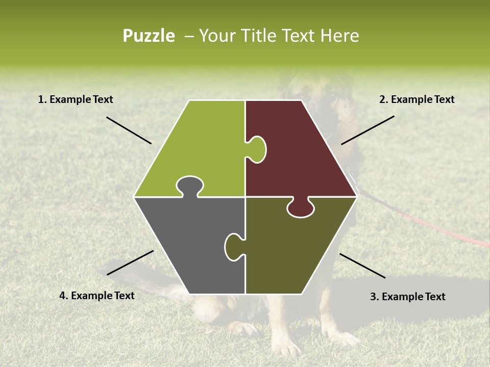 Vibrant Portrait Green PowerPoint Template