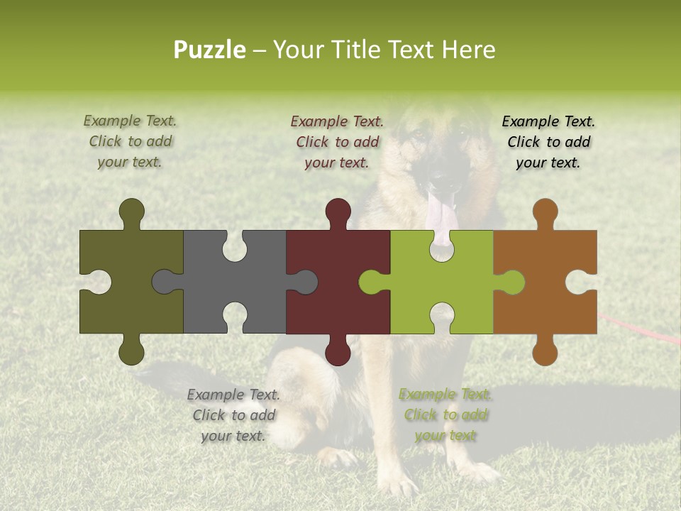 Vibrant Portrait Green PowerPoint Template