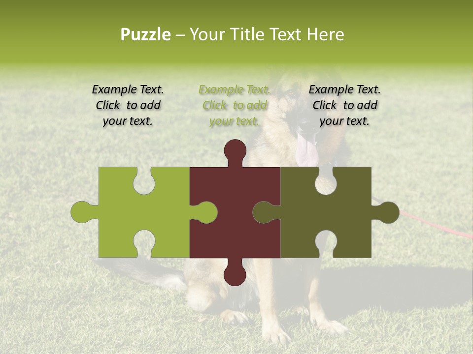 Vibrant Portrait Green PowerPoint Template