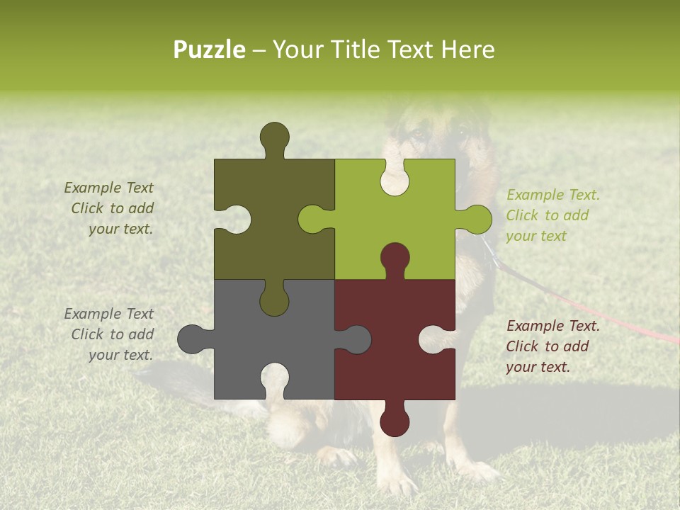 Vibrant Portrait Green PowerPoint Template