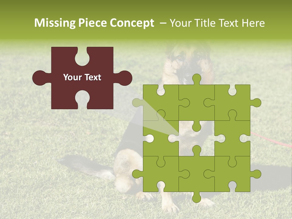 Vibrant Portrait Green PowerPoint Template