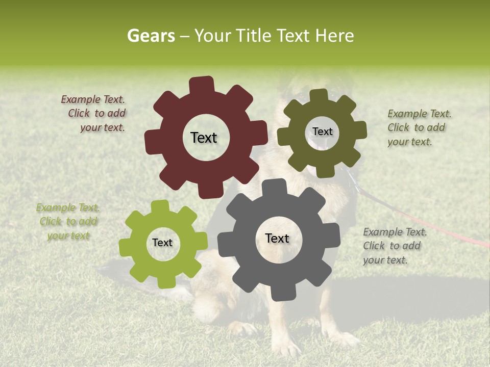 Vibrant Portrait Green PowerPoint Template