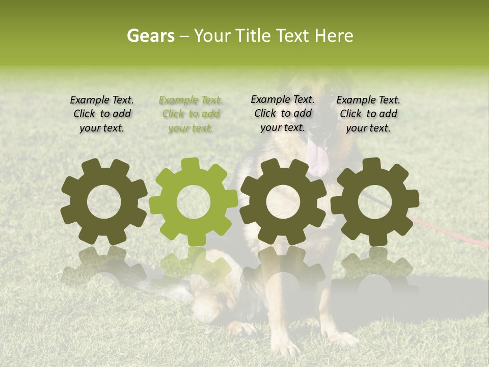 Vibrant Portrait Green PowerPoint Template