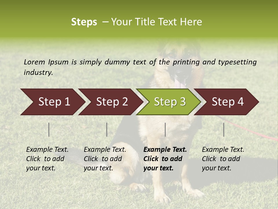 Vibrant Portrait Green PowerPoint Template