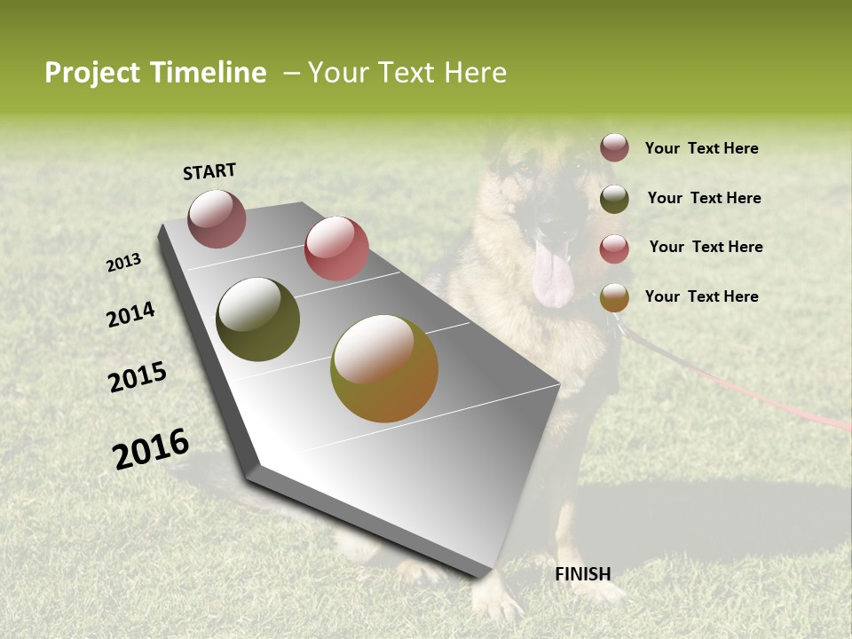 Vibrant Portrait Green PowerPoint Template