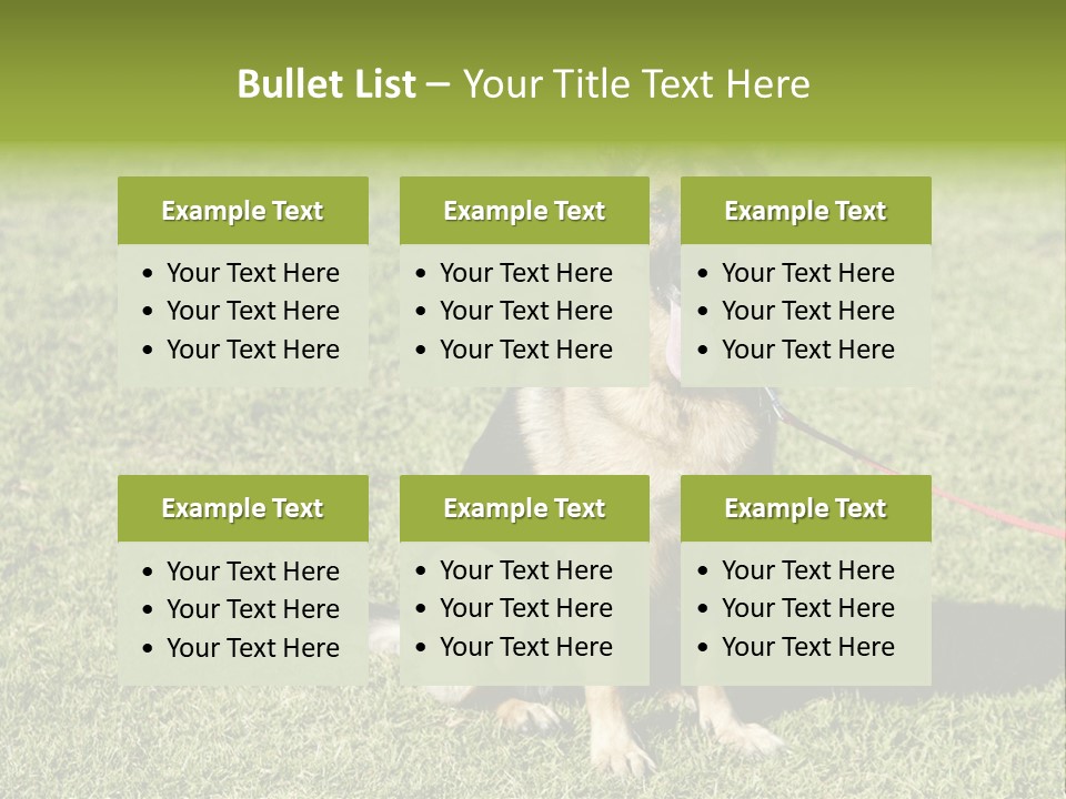 Vibrant Portrait Green PowerPoint Template