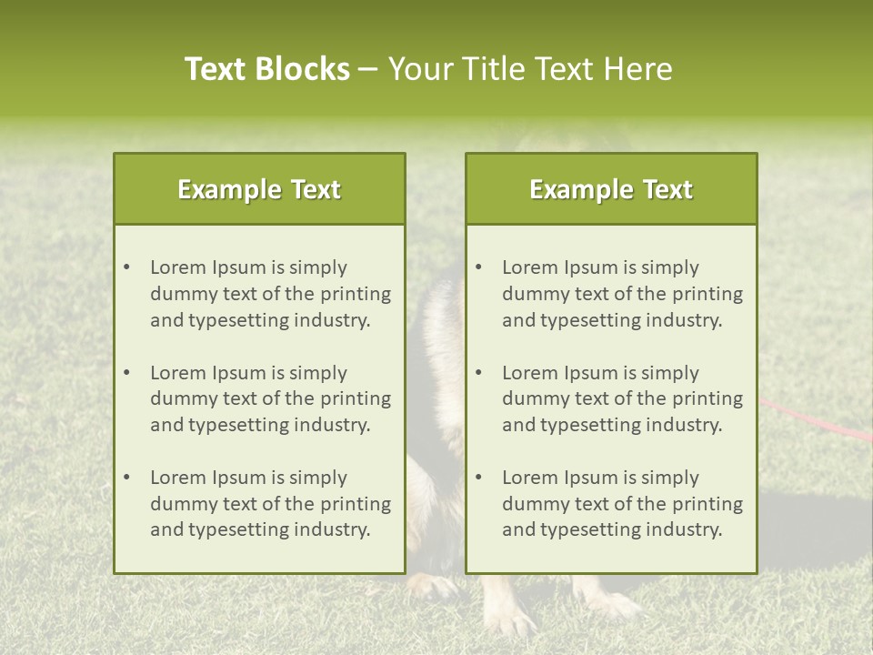 Vibrant Portrait Green PowerPoint Template