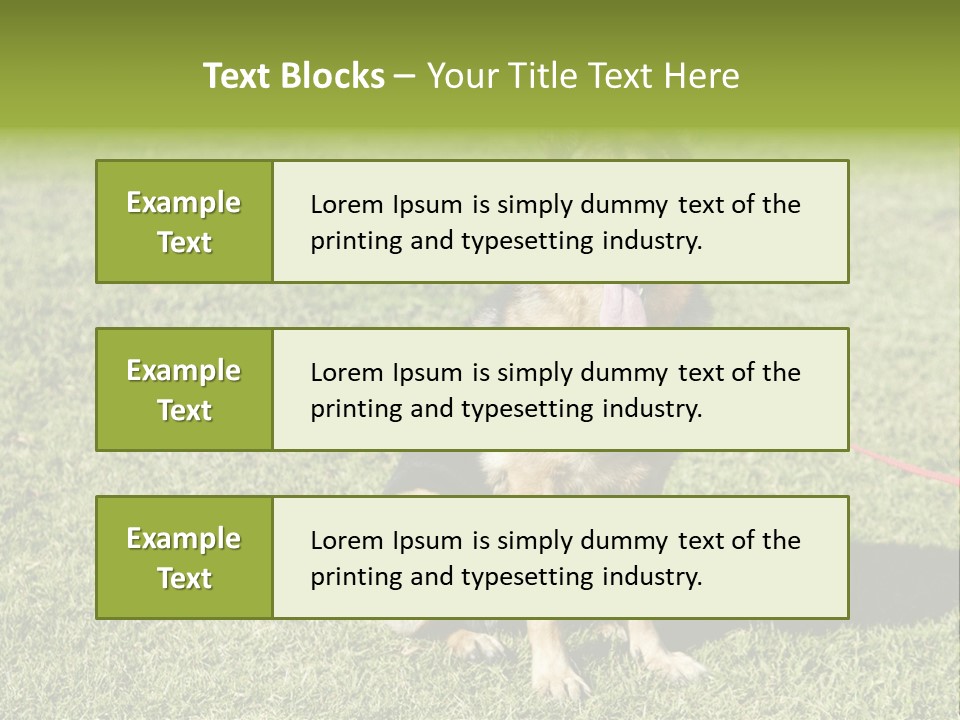 Vibrant Portrait Green PowerPoint Template