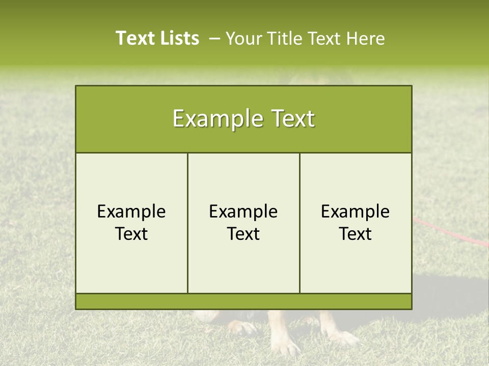 Vibrant Portrait Green PowerPoint Template