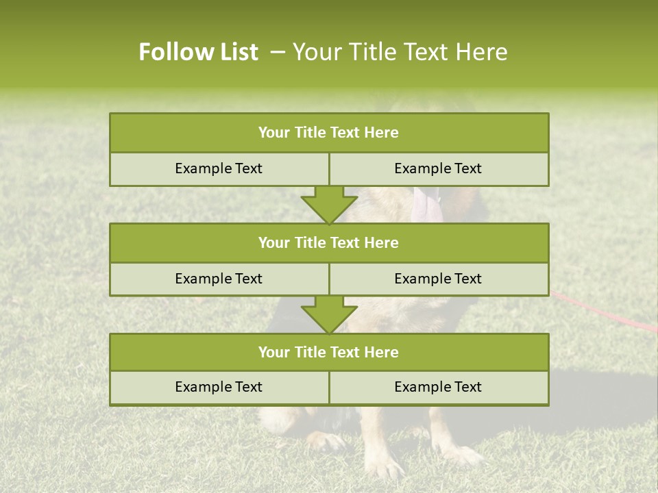 Vibrant Portrait Green PowerPoint Template