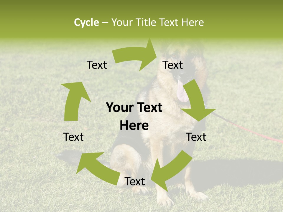 Vibrant Portrait Green PowerPoint Template