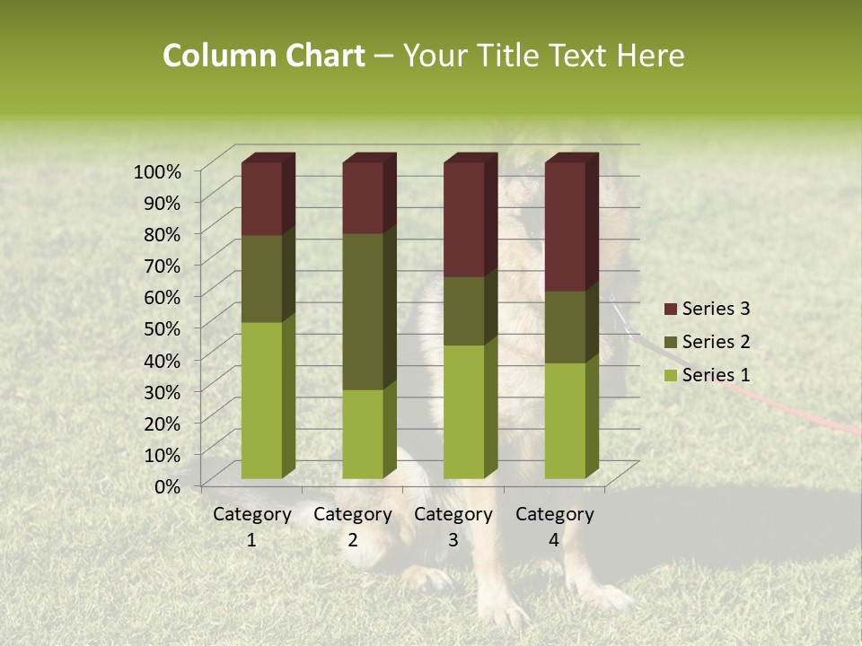 Vibrant Portrait Green PowerPoint Template