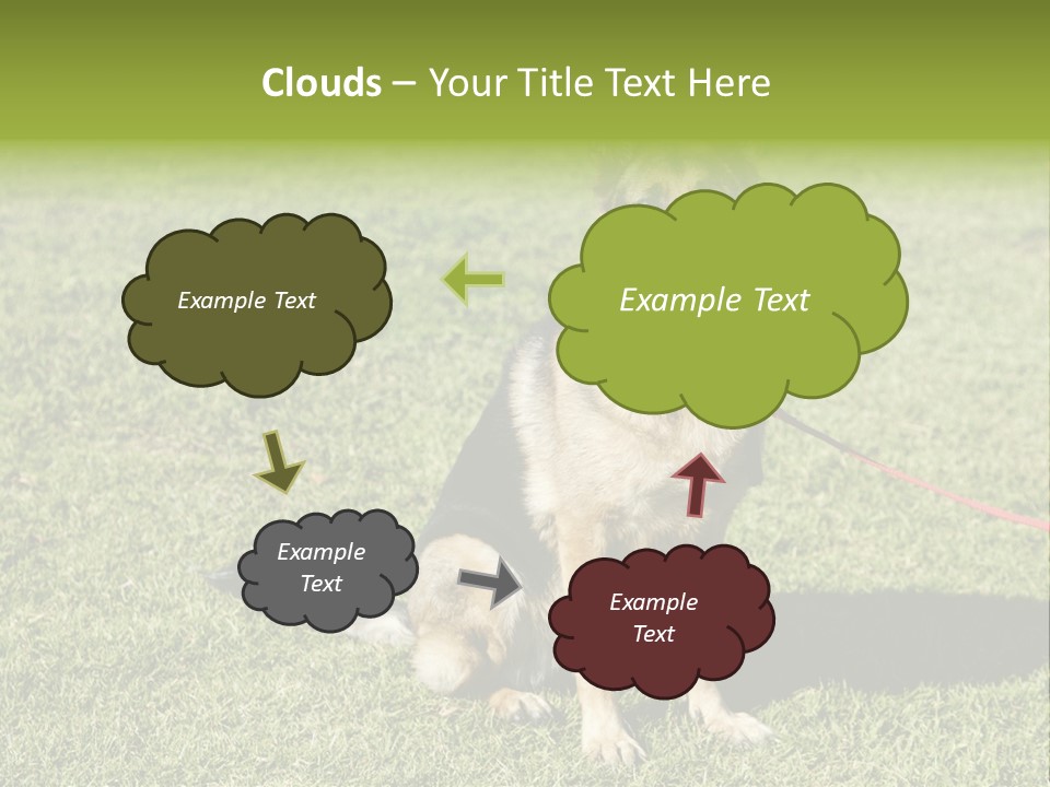 Vibrant Portrait Green PowerPoint Template