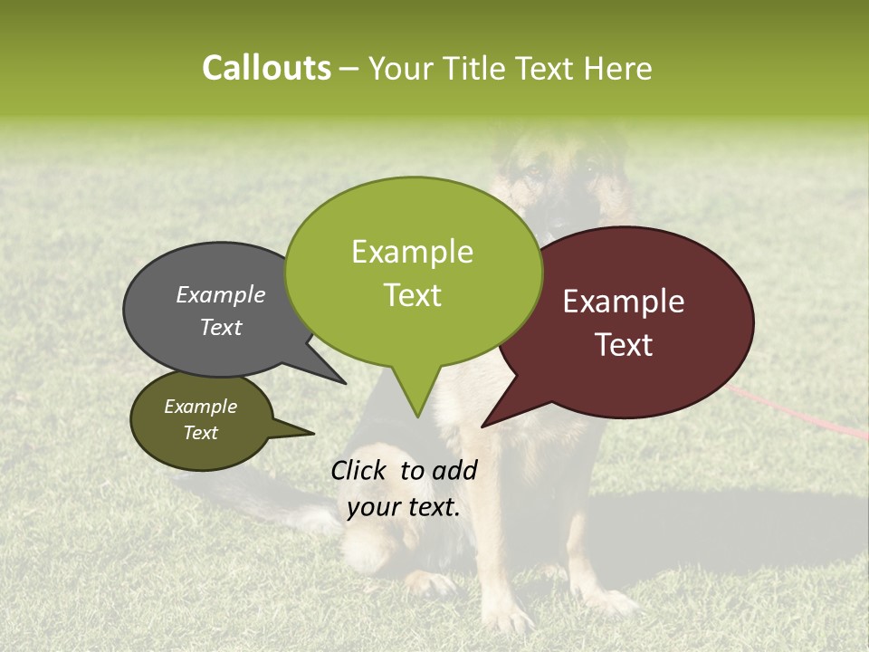 Vibrant Portrait Green PowerPoint Template