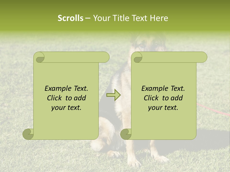 Vibrant Portrait Green PowerPoint Template