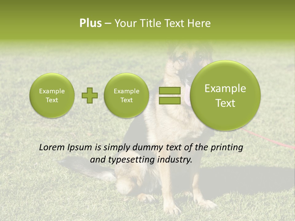 Vibrant Portrait Green PowerPoint Template