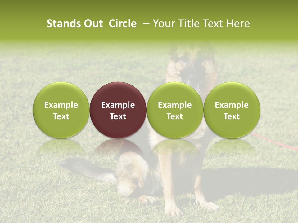 Vibrant Portrait Green PowerPoint Template