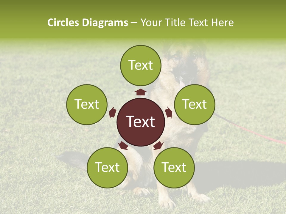 Vibrant Portrait Green PowerPoint Template