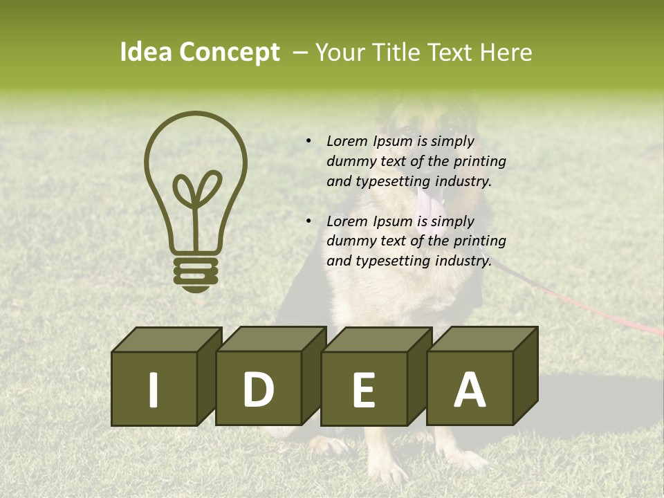 Vibrant Portrait Green PowerPoint Template