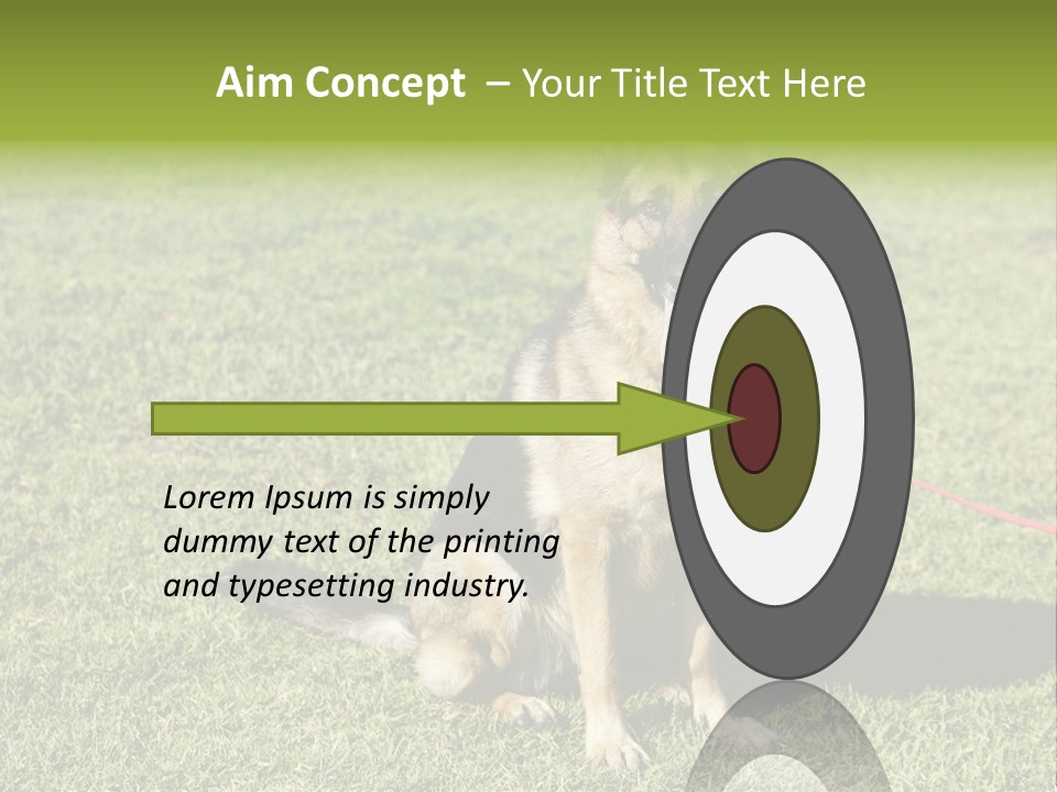 Vibrant Portrait Green PowerPoint Template