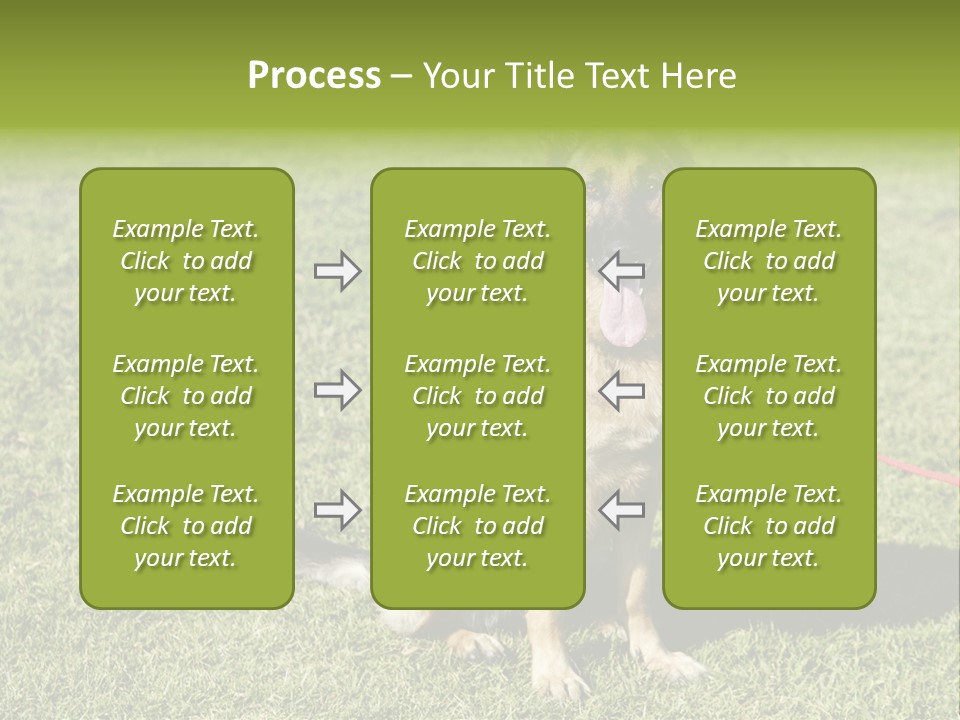 Vibrant Portrait Green PowerPoint Template