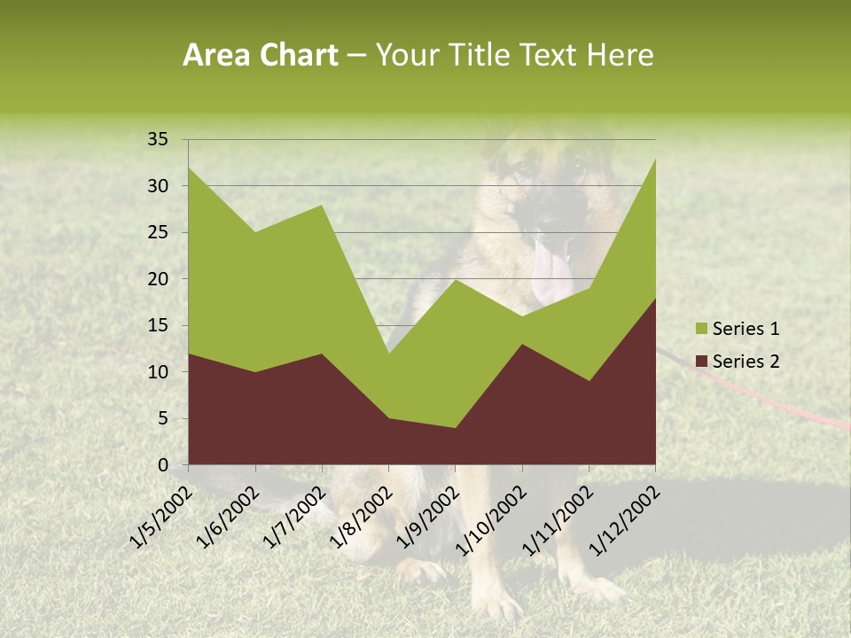 Vibrant Portrait Green PowerPoint Template