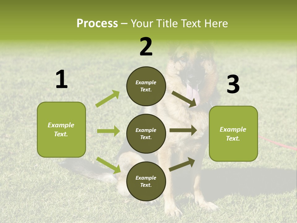 Vibrant Portrait Green PowerPoint Template