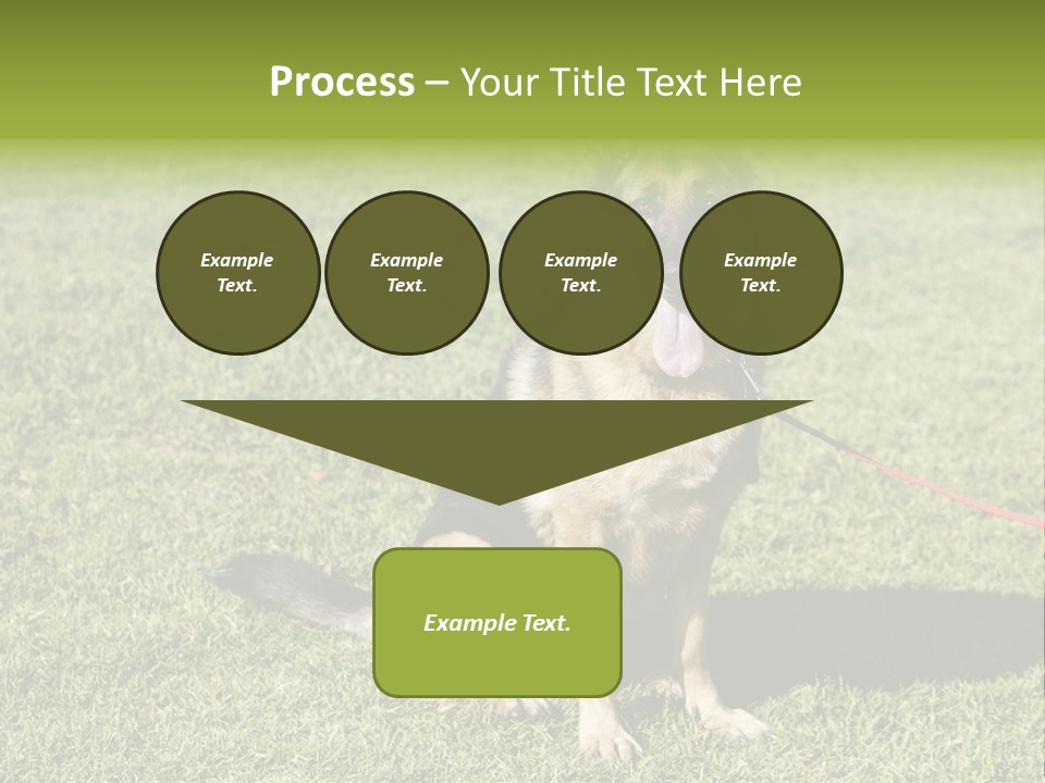 Vibrant Portrait Green PowerPoint Template