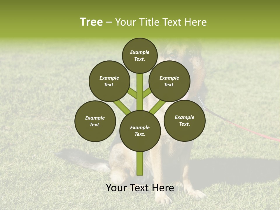 Vibrant Portrait Green PowerPoint Template