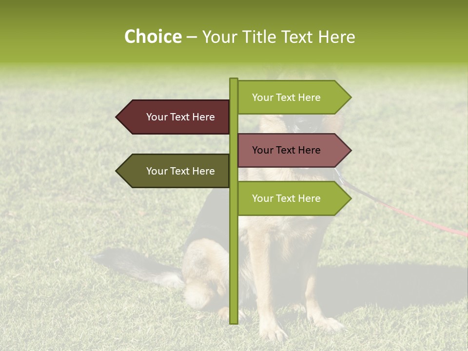 Vibrant Portrait Green PowerPoint Template