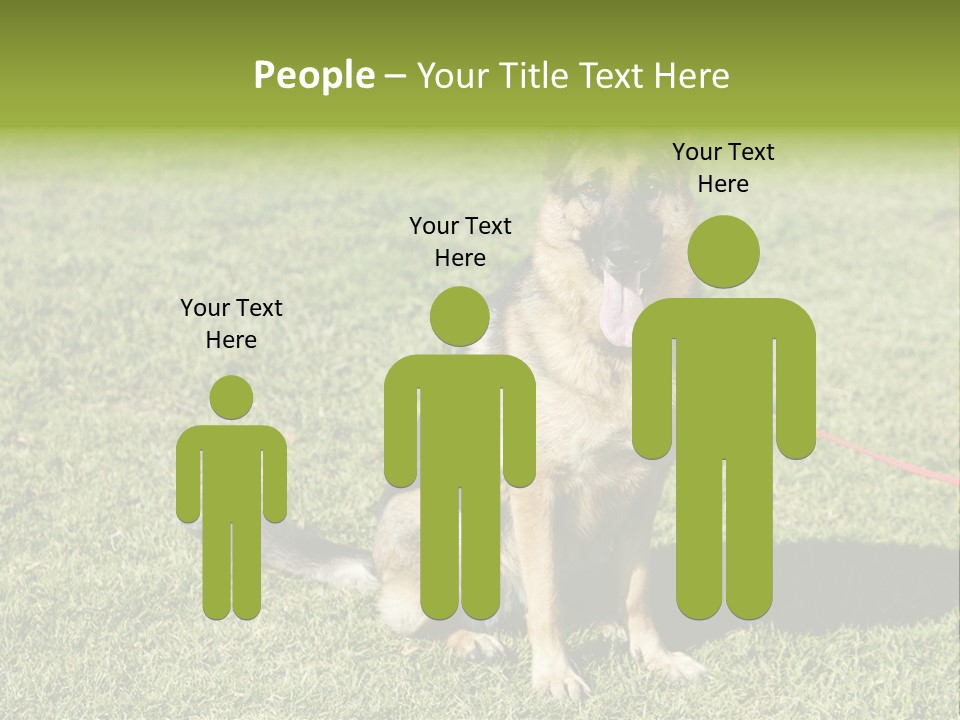 Vibrant Portrait Green PowerPoint Template