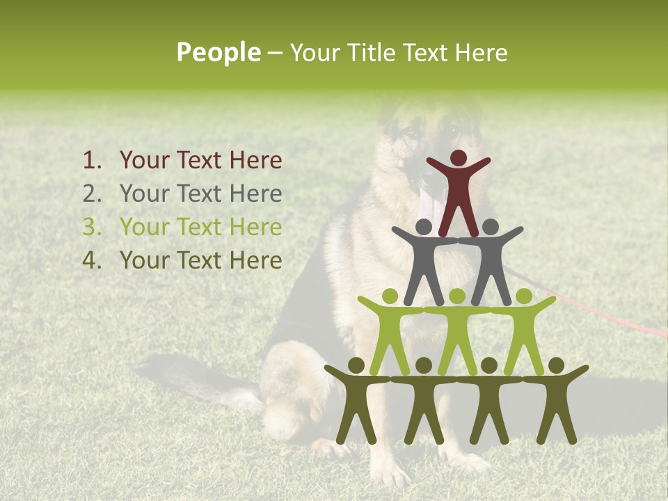 Vibrant Portrait Green PowerPoint Template