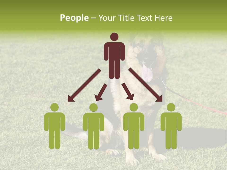 Vibrant Portrait Green PowerPoint Template