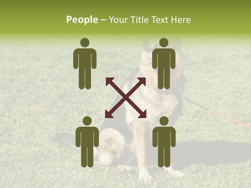 Vibrant Portrait Green PowerPoint Template