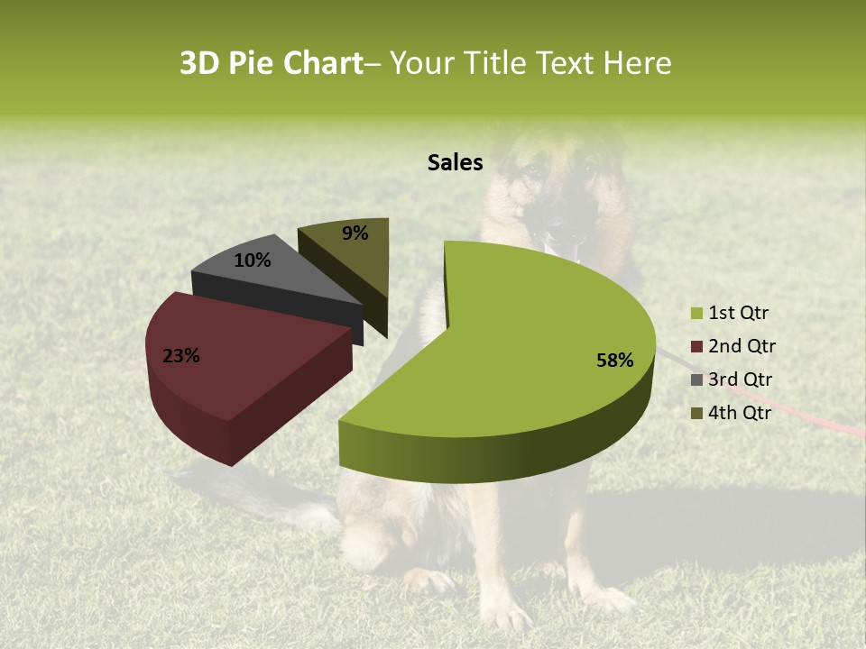 Vibrant Portrait Green PowerPoint Template
