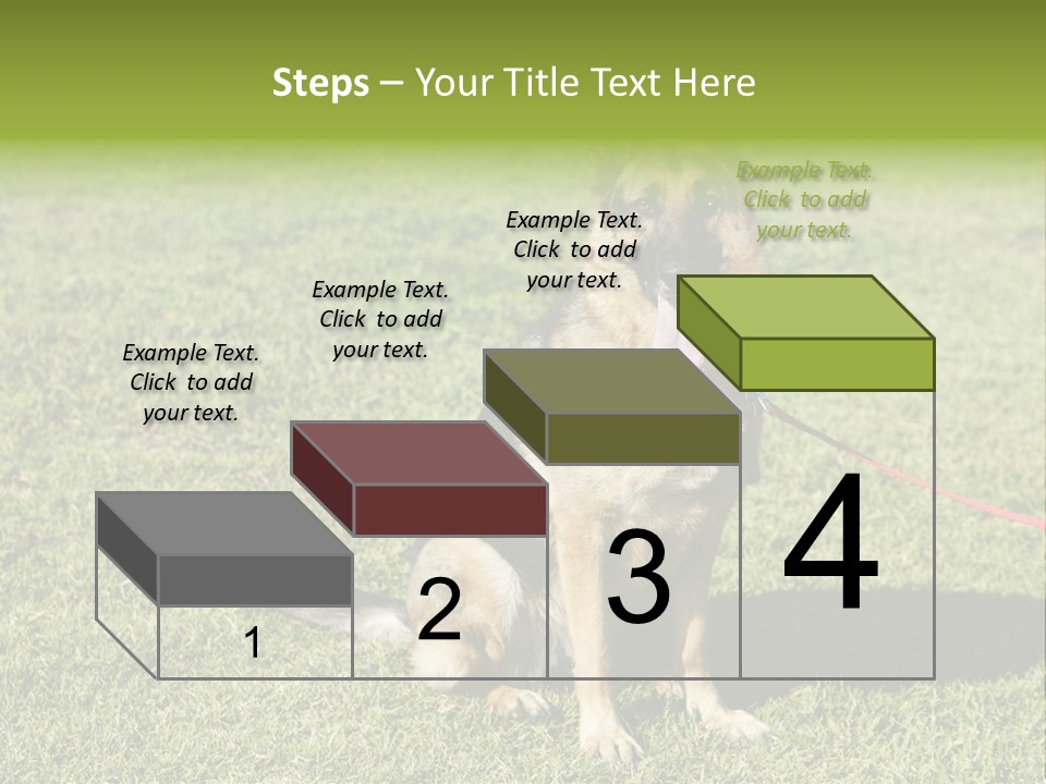 Vibrant Portrait Green PowerPoint Template