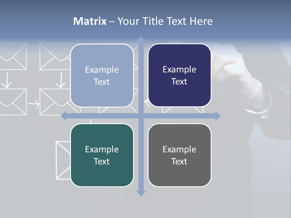 Draw Pen Inbox PowerPoint Template