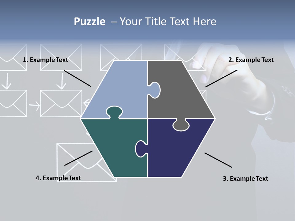 Draw Pen Inbox PowerPoint Template