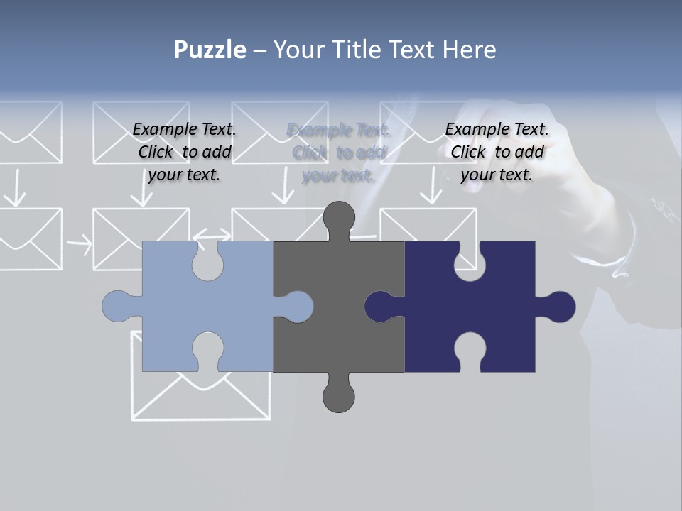 Draw Pen Inbox PowerPoint Template