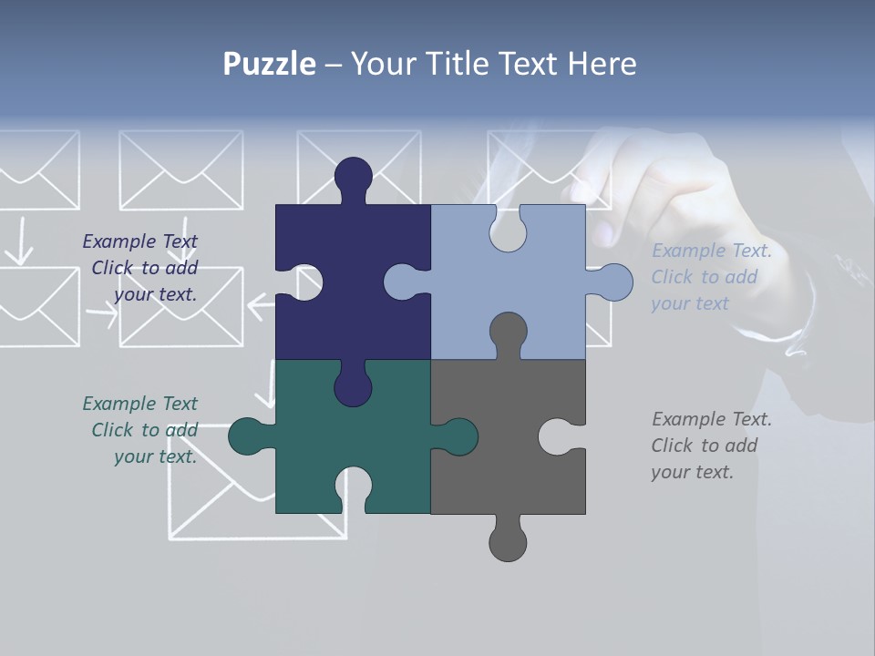 Draw Pen Inbox PowerPoint Template