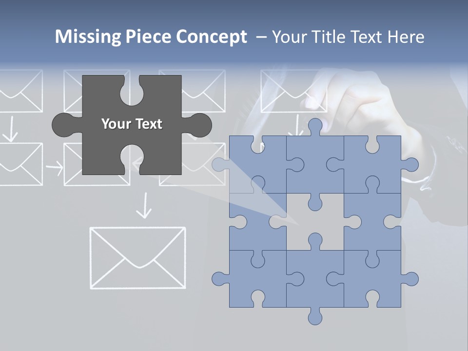 Draw Pen Inbox PowerPoint Template