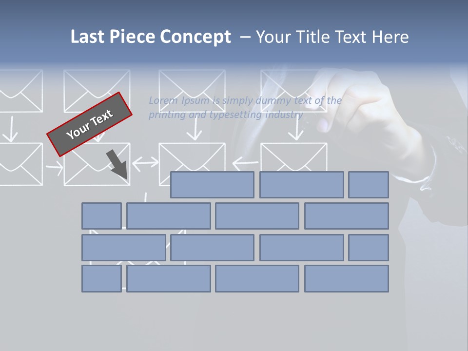 Draw Pen Inbox PowerPoint Template