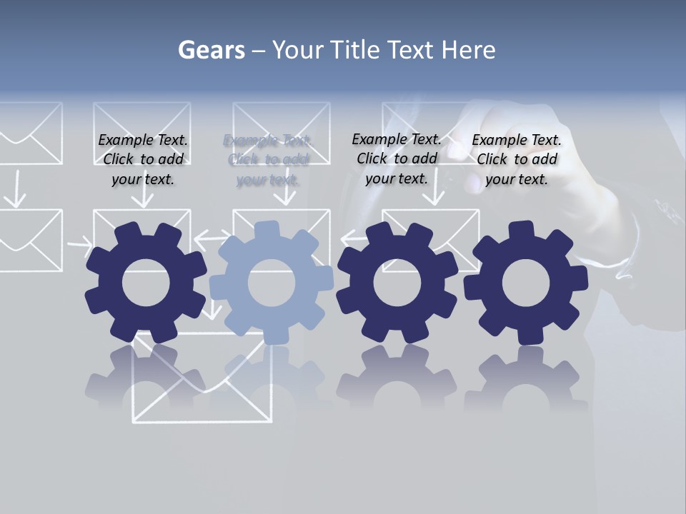 Draw Pen Inbox PowerPoint Template