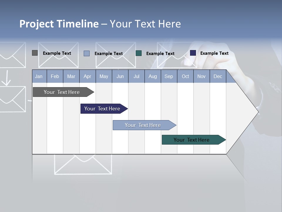 Draw Pen Inbox PowerPoint Template