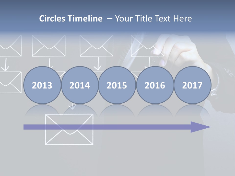 Draw Pen Inbox PowerPoint Template