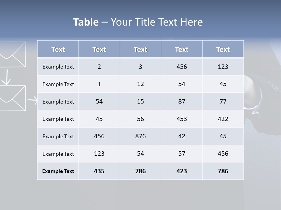 Draw Pen Inbox PowerPoint Template
