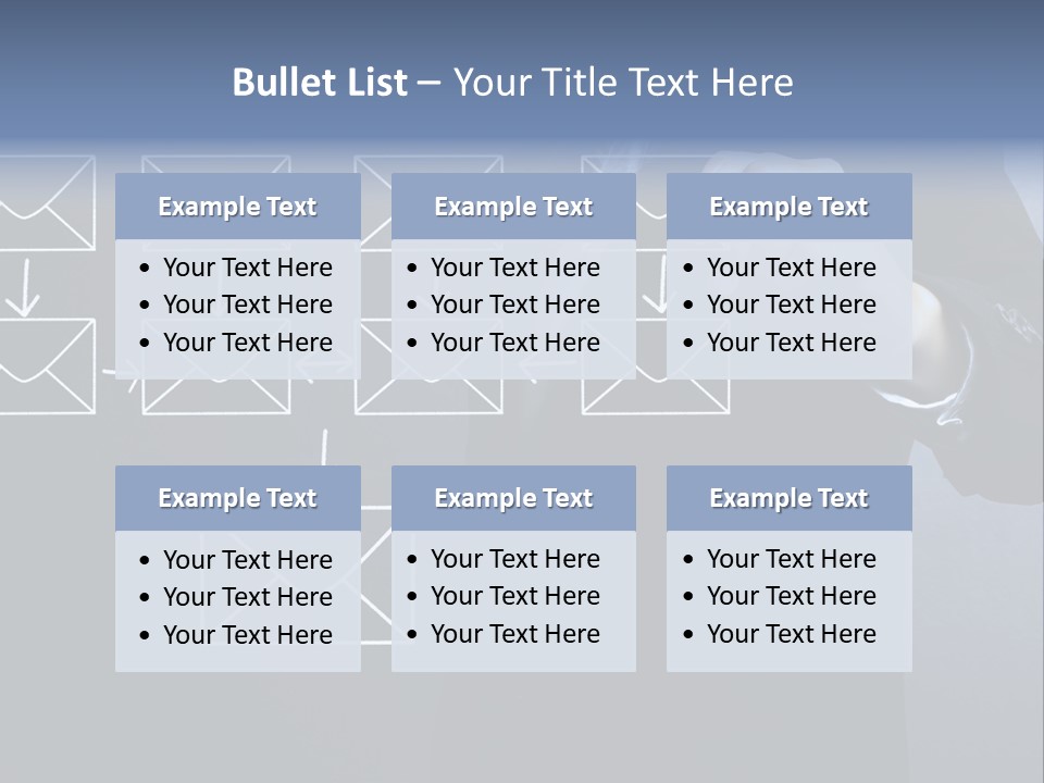 Draw Pen Inbox PowerPoint Template